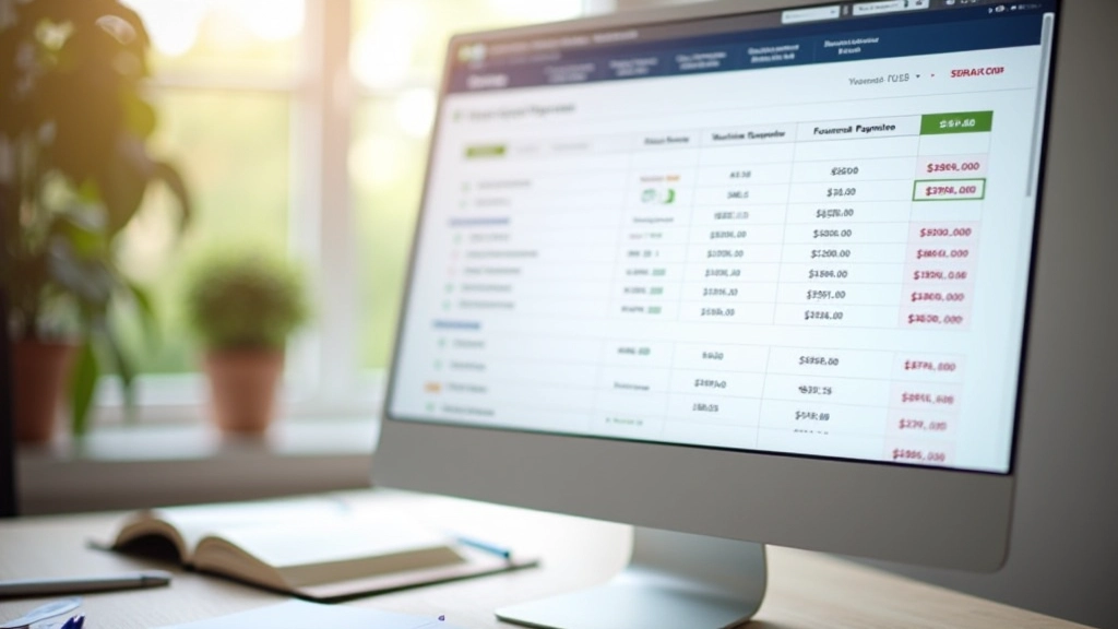 Relevé bancaire sur écran avec transactions de paiements récurrents en surbrillance